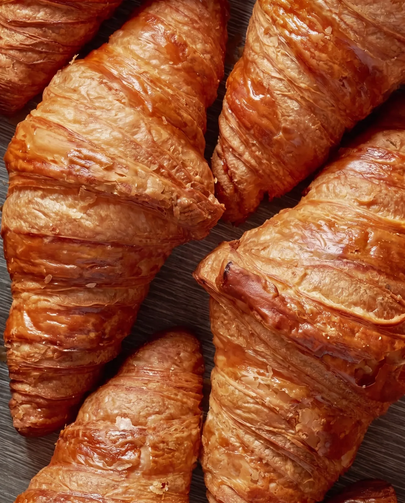 Croissant su tovagliolo arancione
